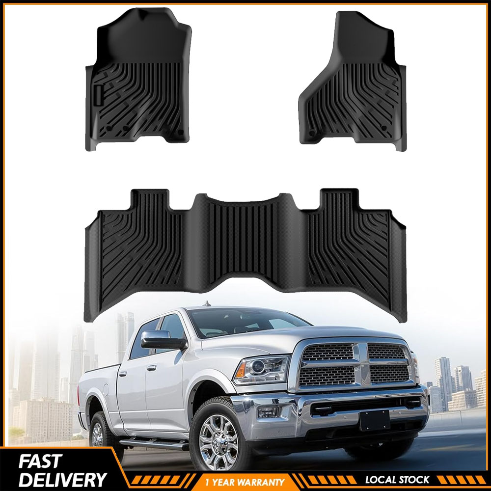Car Floor Mat - 3개입 고품질 자동차 바닥 매트 (닷지