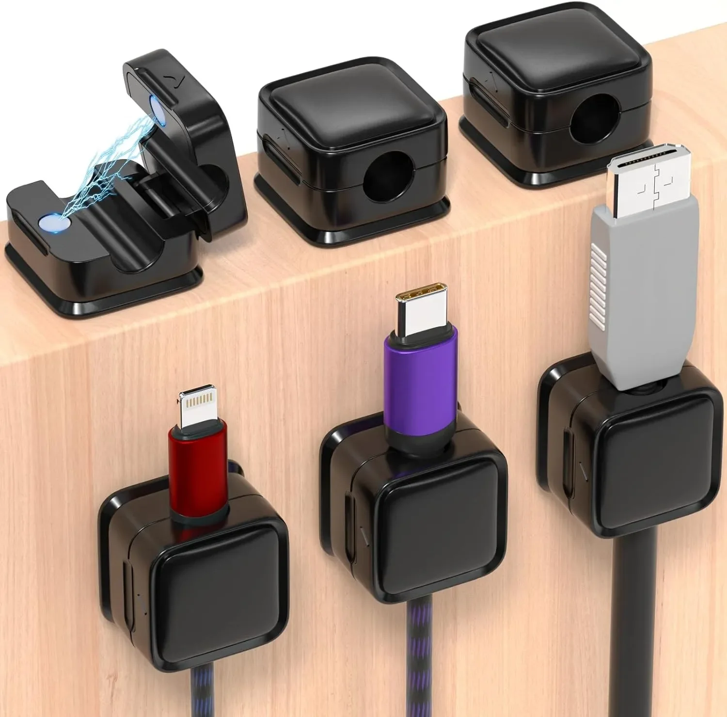 Car Cable Organizer - 미니 케이블 정리대, 자석식 케이블 정리,
