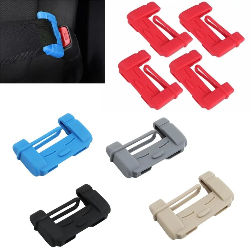 Car Seat Cover - 2pcs 자동차 안전 벨트 클립 실리콘