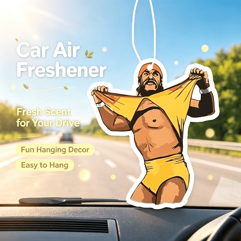 Car Air Freshener - 자동차 방향제 레트로 레슬러 캐릭터 향기