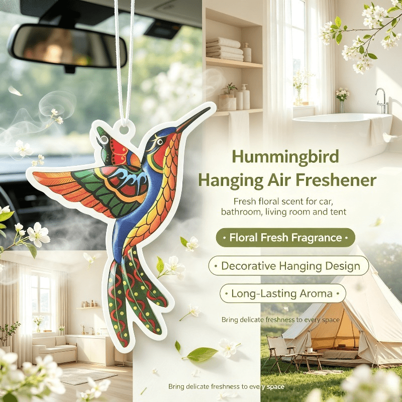 Car Air Freshener - 자동차 방향제 화려한 벌새 모양 향기