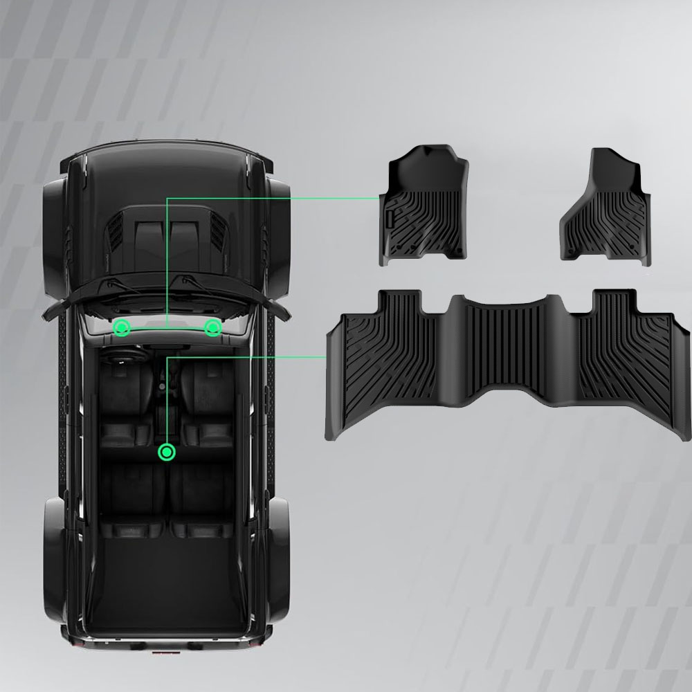 3개입 고품질 자동차 바닥 매트 (닷지 램 1500 2 - Car Floor Mat 리뷰 및 가격