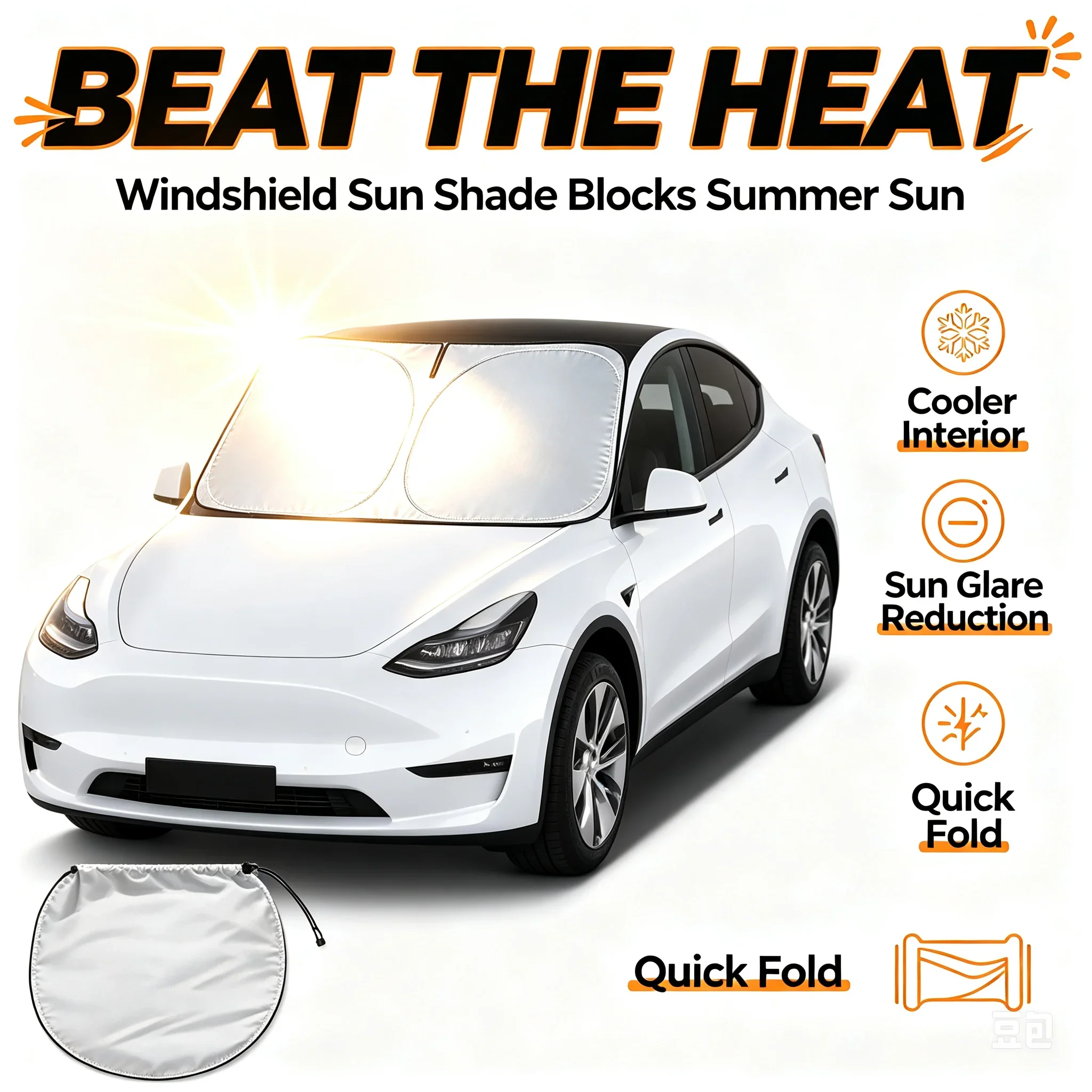 자동차 앞유리 접이식 햇빛 가리개 커버 - 자외선 차단 - Windshield Sun Shade 리뷰 및 가격