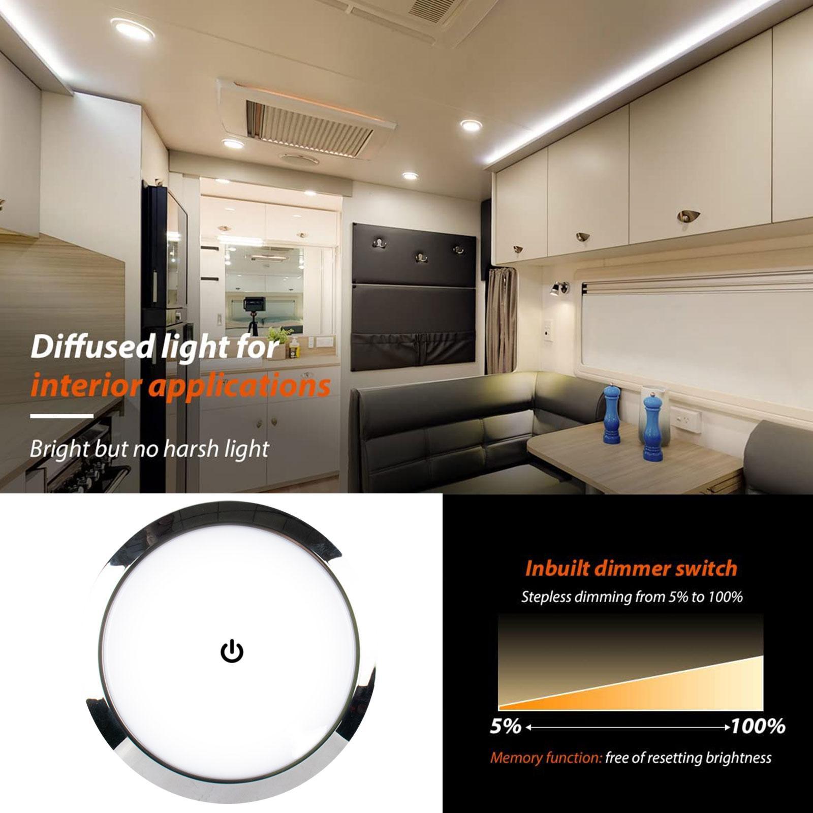 RV 실내 천장 LED 조명 스위치 포함 5W 12V/ - Car Led Light 리뷰 및 가격