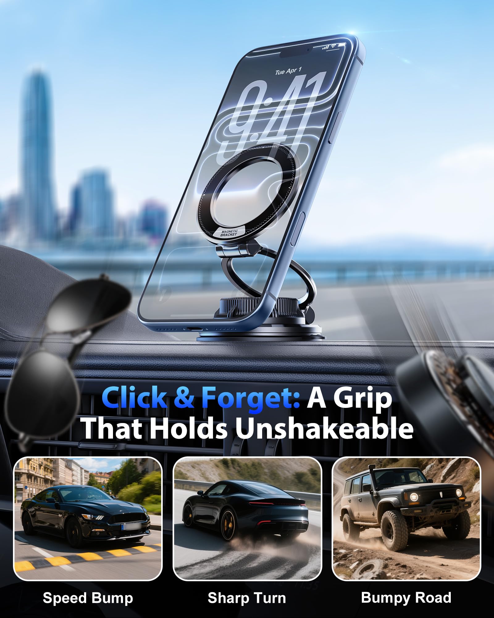업그레이드된 진공 흡착식 자석 차량용 휴대폰 거치대 3 - Car Vacuum 리뷰 및 가격