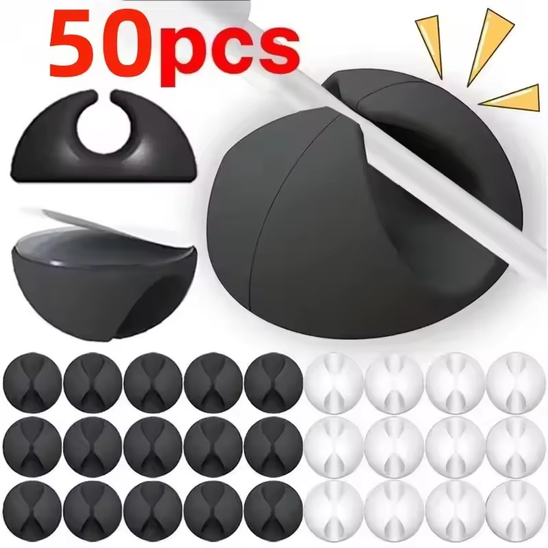 5개/50개 세트 미니 케이블 정리 클립, USB 충전 - Car Cable Organizer 리뷰 및 가격