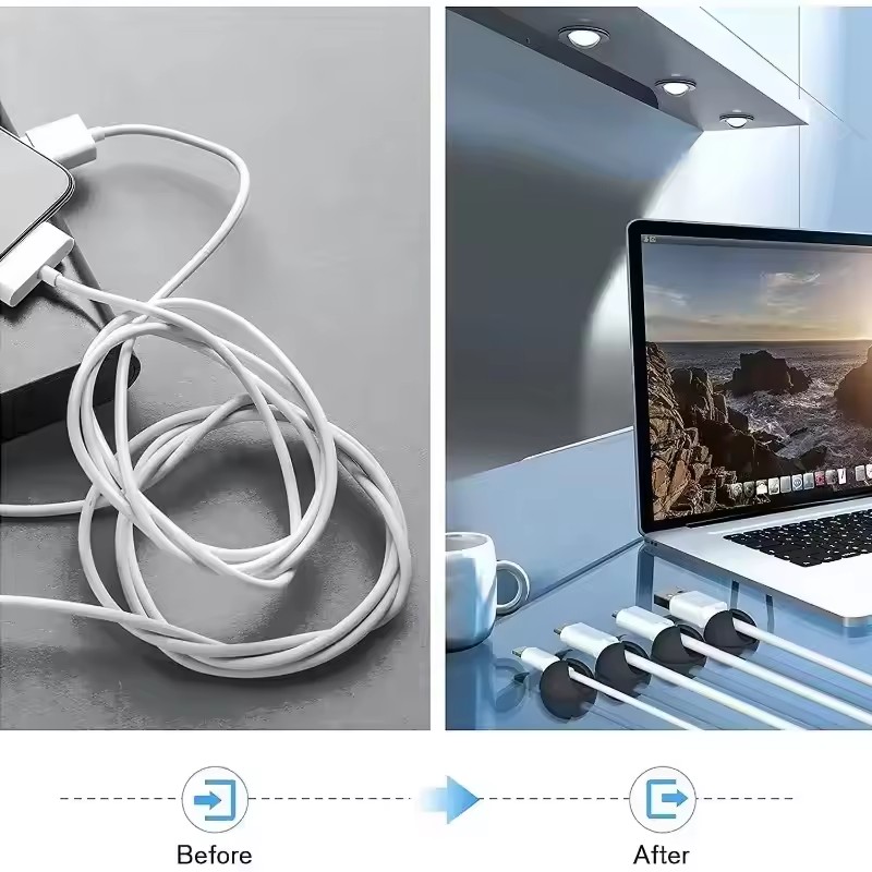 5개/50개 세트 미니 케이블 정리 클립, USB 충전 - Car Cable Organizer 리뷰 및 가격