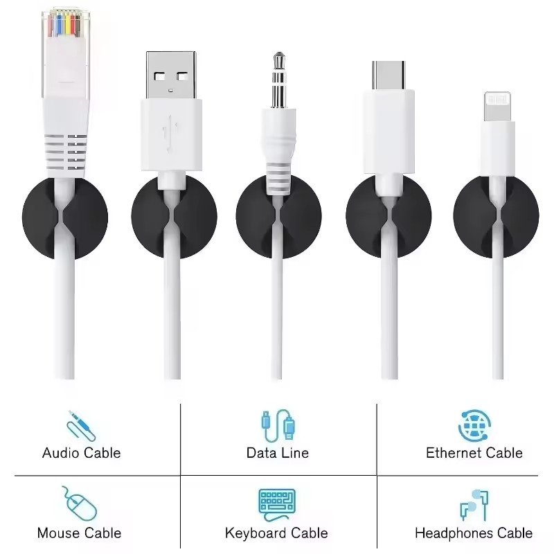 5개/50개 세트 미니 케이블 정리 클립, USB 충전 - Car Cable Organizer 리뷰 및 가격