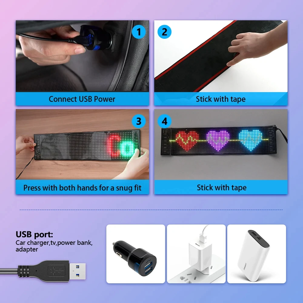 LED DIY 매트릭스 픽셀 패널 LED 디스플레이 트 - Car Led Light 리뷰 및 가격