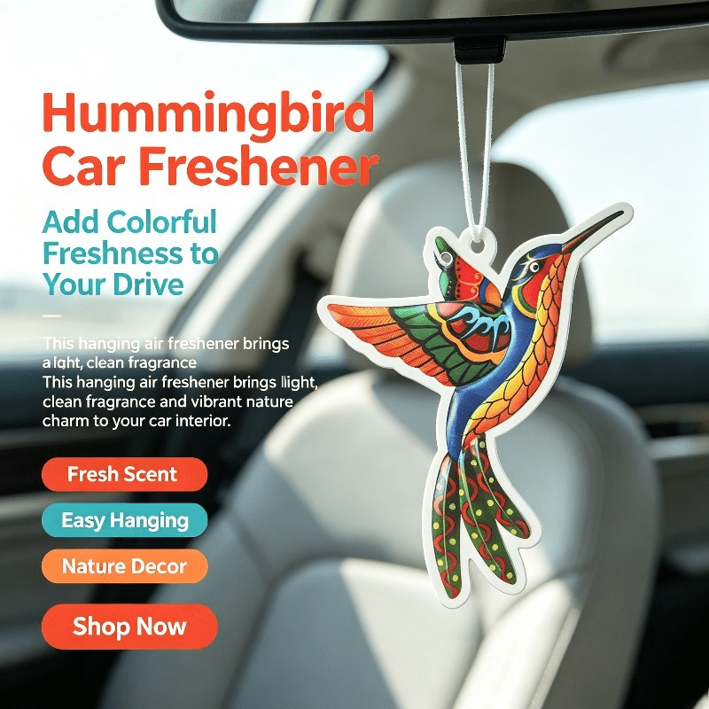 자동차 방향제 화려한 벌새 모양 향기 카드 자동차 실내 - Car Air Freshener 리뷰 및 가격